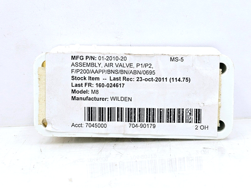 01-2010-20 WILDEN AIR VALVE ASSEMBLY - Picture 3 of 9