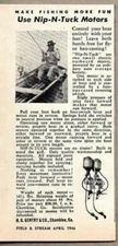 1946 Print Ad Nip-N-Tuck 2 Small Electric Outboard Motors Gentry Co. Chamblee,GA