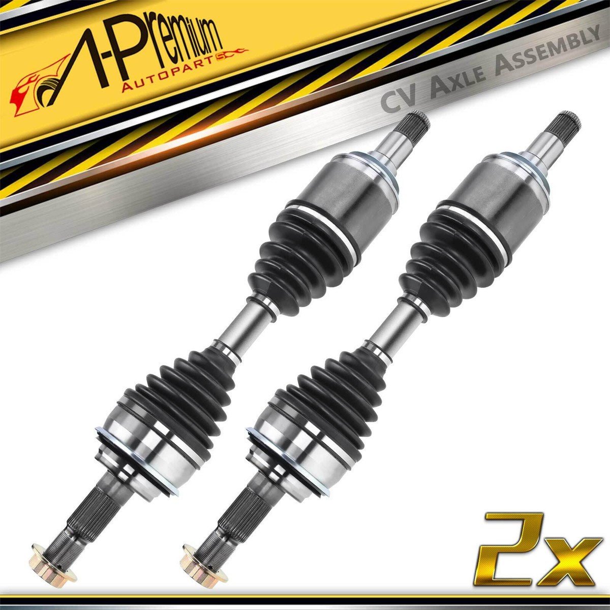 自動車 AAX A-Premium Pair Front CV Axle Assembly for Toyota Land Cruiser