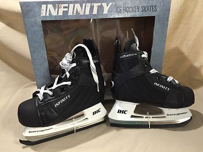 Infinity Ice Hockey Skates Alpha 1.0 13J Size 13 Junior Black New
