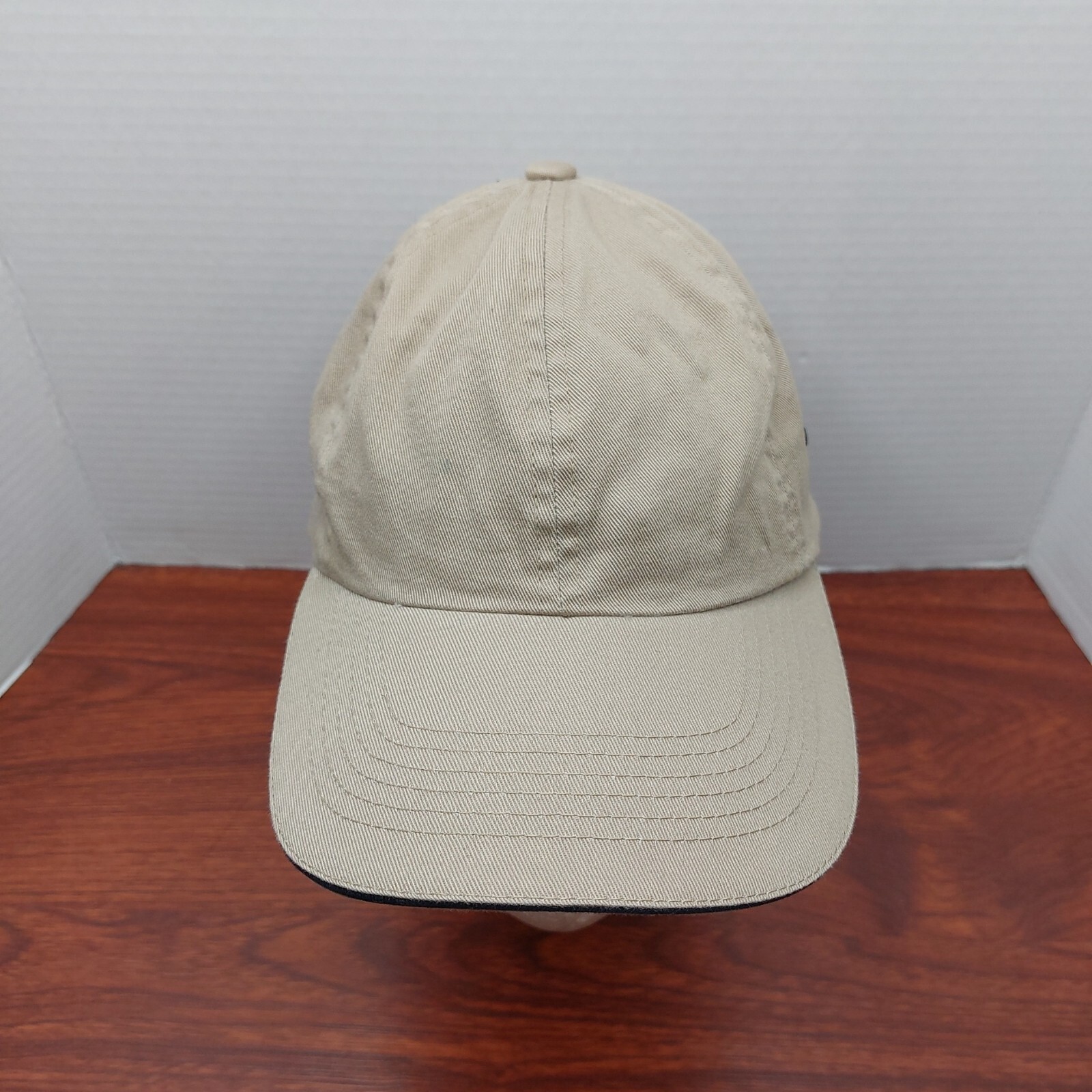 Khaki Strap Back Dad Hat Cap - image 2