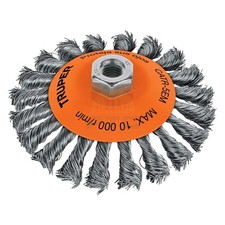 Truper CATR-5EM Card conical type 5" braided wire, arbor M14