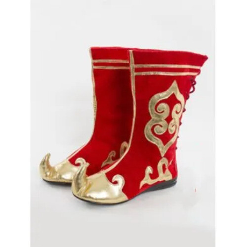 Women Men Chinese Men Mongolian Boots Cosplay Shoes Ethnic Minority Dance Boots - Picture 7 of 27