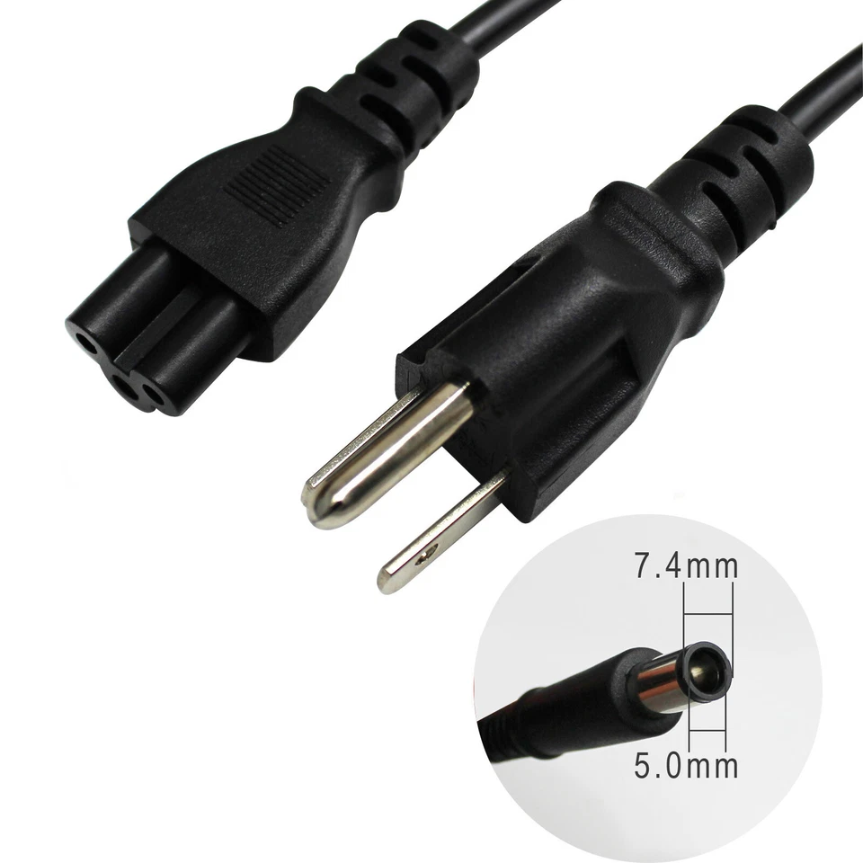 Cargador adaptador de CA HP 65W para HP Pavilion G4 G6 G7 G32 G42 G56 G60 G7 7,4*5,0 mm Foto 3 de 4