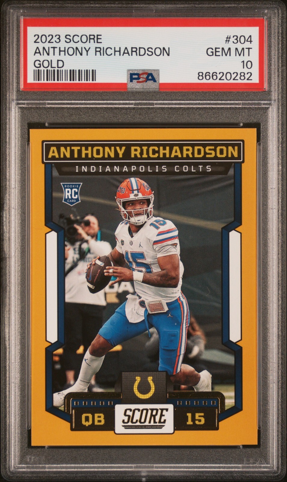 Anthony Richardson Panini Score #304 Gold