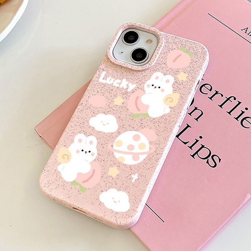 Pink Bunny Phone Case Cover For Apple iPhone 16 15 Pro Max 14 13 12 11 8 7 XR XS - 第 3/8 張圖片
