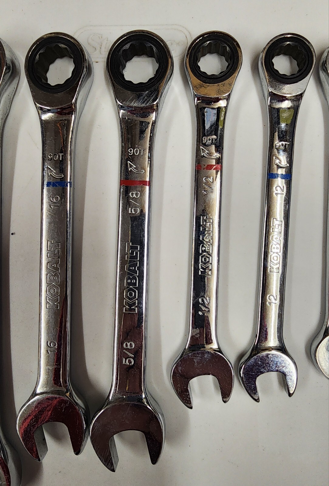 LOT of 13pcs KOBALT PRO/90 Ratcheting Combination SAE Metric Wrench Set