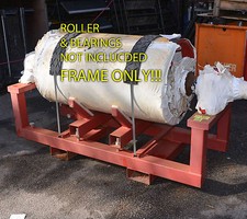 Adjustable lifting and transport frame for conveyor rollers