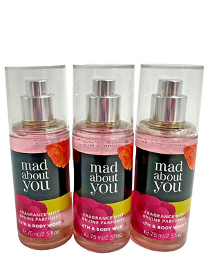 Bath & Body Works LOT 3 Mad About You Fine Fragrance Mist 2.5oz Travel Size Mini