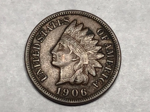 1906 INDIAN HEAD U.S. Cent. XF. #m3