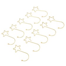120Pcs Star-Shaped Bauble Hooks Holders for Christmas Tree Ornament Hangers Xmas