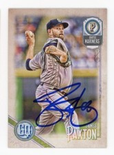 SIGNED BASEBALL CARD AUTO TOPPS 2018 GYPSY QUEEN JAMES PAXTON SEATTLE MARINERS