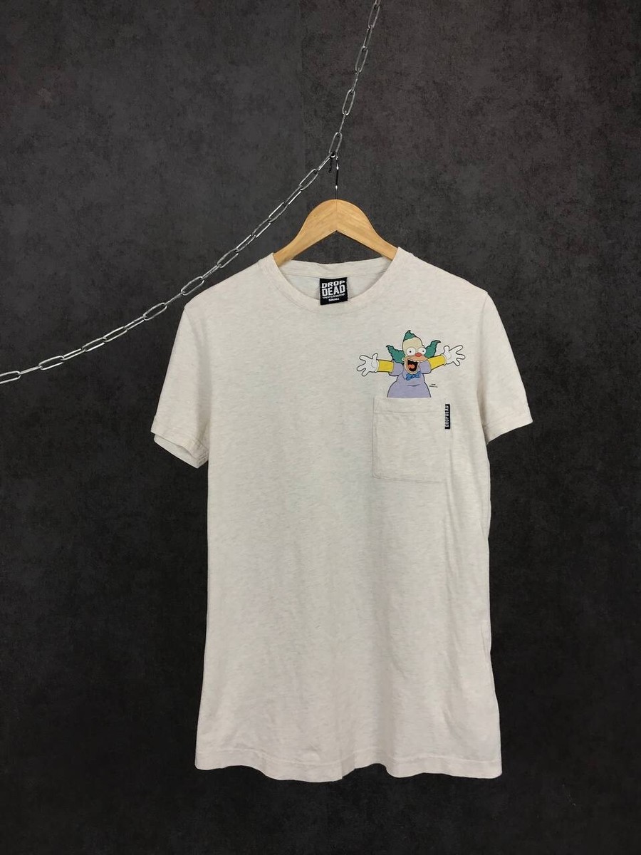 Drop Dead x The Simpsons streetwear overprinted tee | eBay