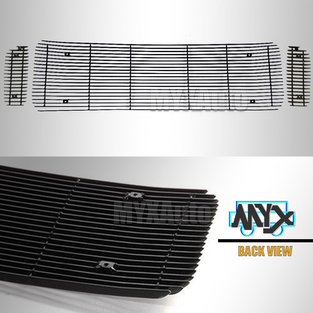 Fits 2000-2004 Ford Excursion Billet Grille Main Upper Front Chrome ...