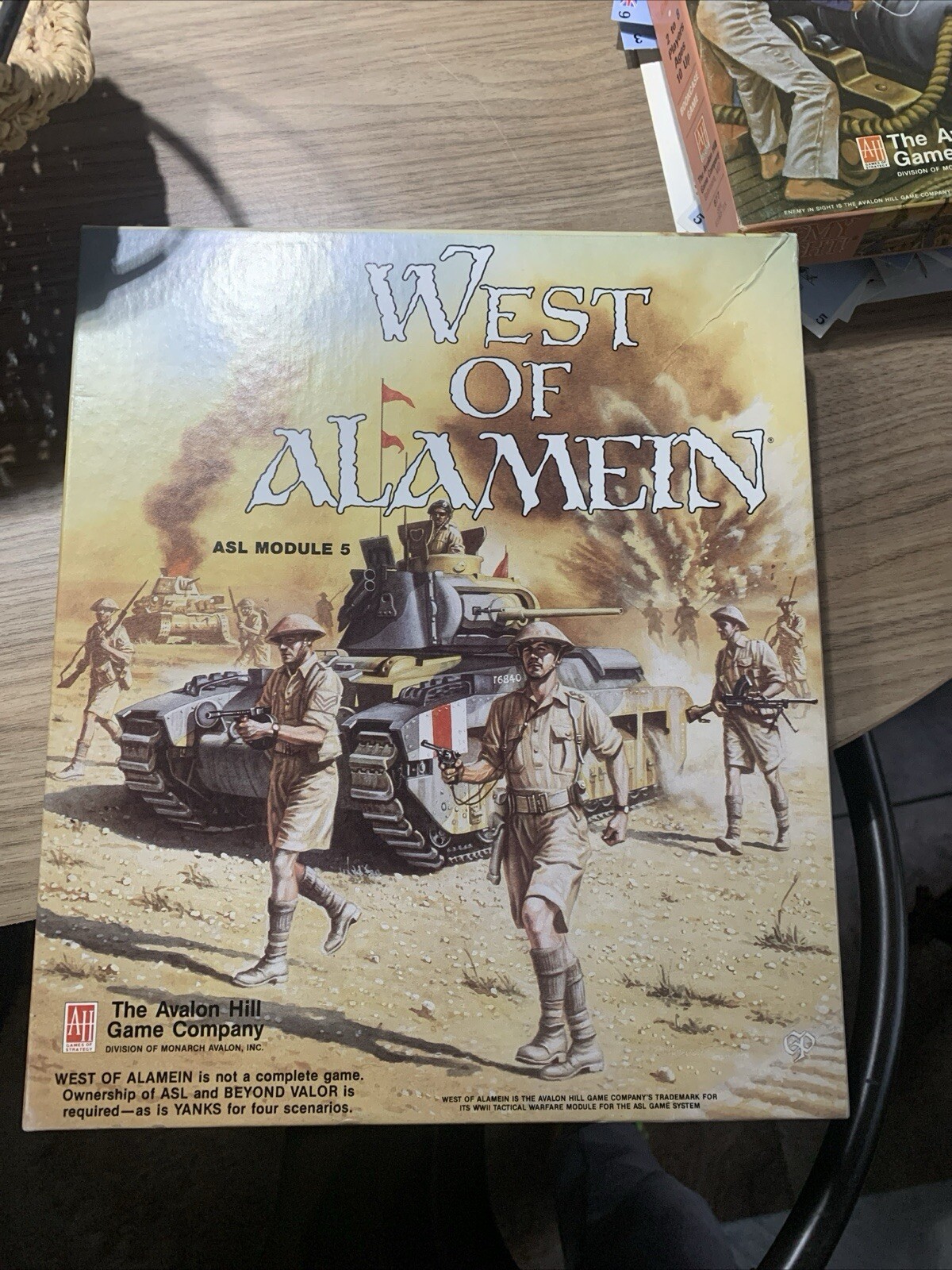 West of Alamein ASL Module 5. Avalon Hill 1988 missing 1 asl chapter F