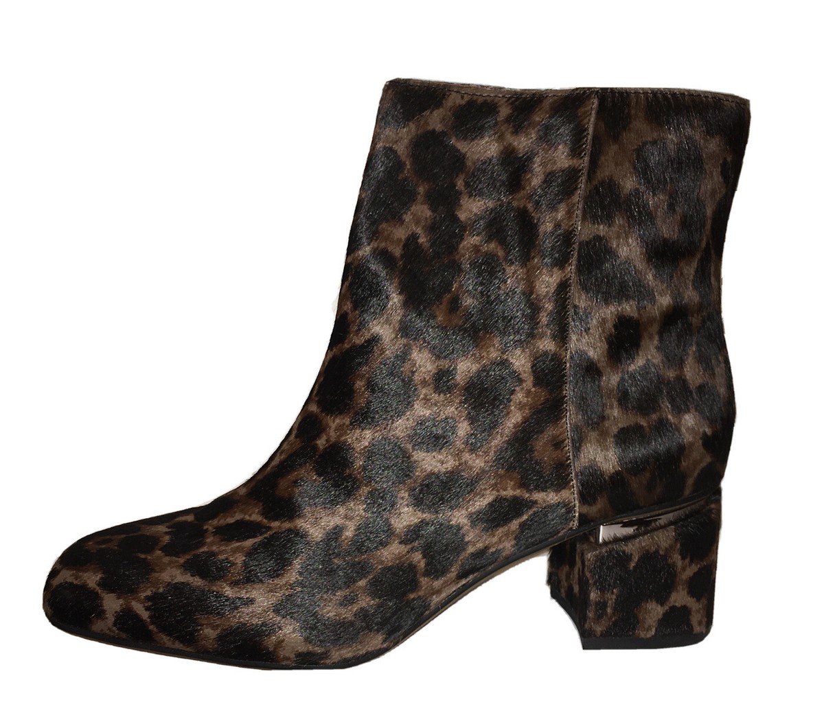 Frank Sarto Leopard Print Leather Ankle Chelsea Boots - Tan/Black Sz 9.5 Franco Sarto Ashbury Ankle Boots Suede Leather Women main image 4