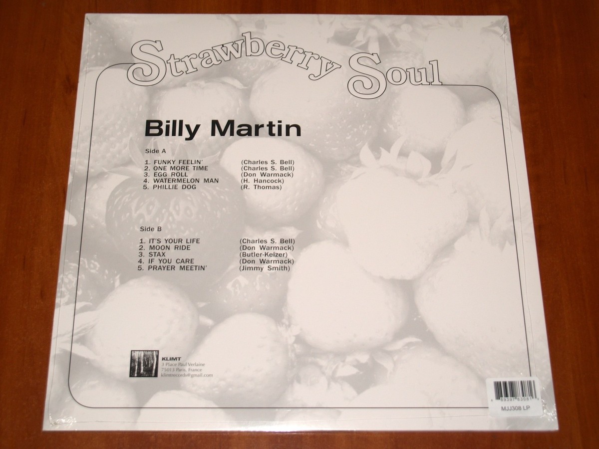 BILLY MARTIN STRAWBERRY SOUL LP *EU* KLIMT PRESS VINYL 70s JAZZ