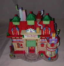 Lemax Santa’s Wonderland Ribbon And Gift Wrap Factory Christmas Village Retired