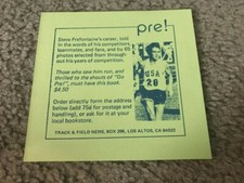 Vintage 1979 STEVE PREFONTAINE PRE! Book 3rd Edition Print Ad 1970s TOM JORDAN