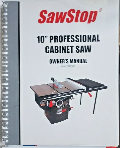 SawStop 220V 3 HP 13 Amp 10\