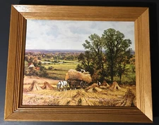 Alfred Agustus Glendening ( 1861-1907 ) Harvest Time Framed Art Print, Painting