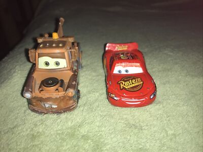 Disney Cars Radiator Springs Mater and Rusteze McQueen 