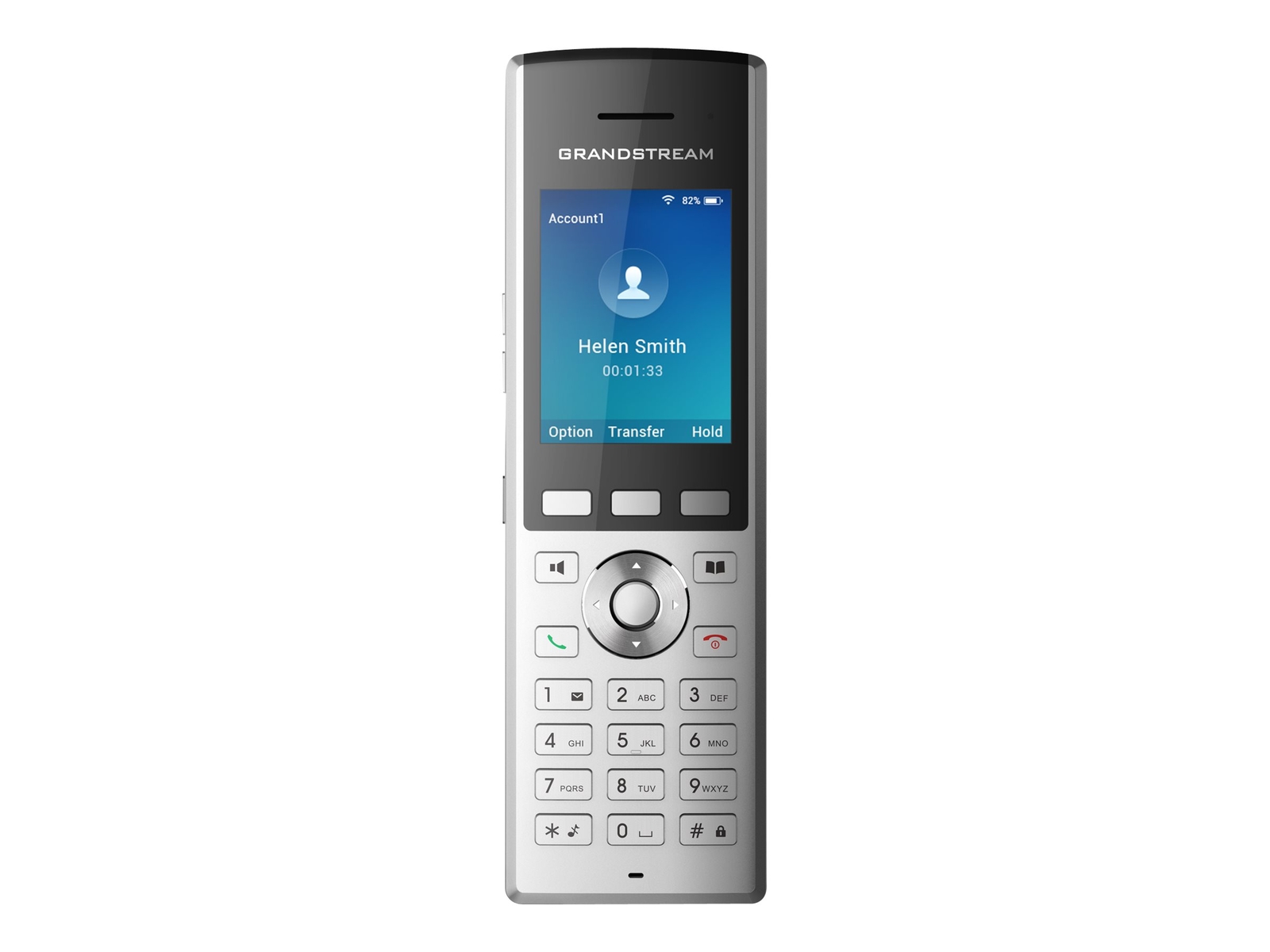 Grandstream WP820 IP Phone Nero Argento Cornetta wireless Android 2 WP820