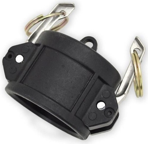 (Ships Fast) 1/2" Type DC Poly Camlock | Polypropylene Dust Cap Coupler - Picture 2 of 5