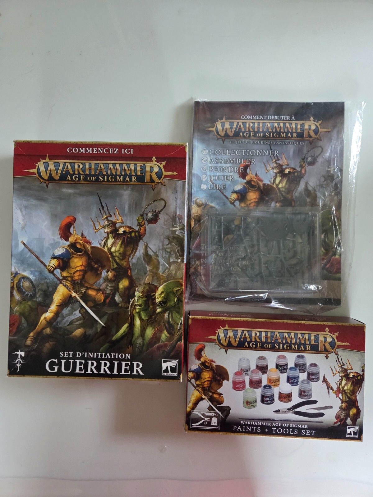 Débuter Warhammer AoS facilement avec le lot complet peintures et pinces