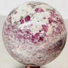 Natural Red Tourmaline Quartz Crystal Stone Sphere Ball Healing 3560G — photo 5