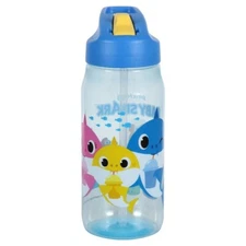 Baby Shark Sip Water Bottle w/Carry Loop pinkfong Sip Bottles 16 oz Sippy Cup