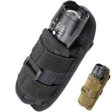 Tactical Flashlight Holster Duty Belt Pouch Rotatable Clip 360 Degree Holder US