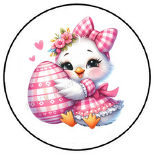 EASTER CHICK WITH EASTER EGG ENVELOPE SEALS LABELS STICKERS PARTY FAVORS
