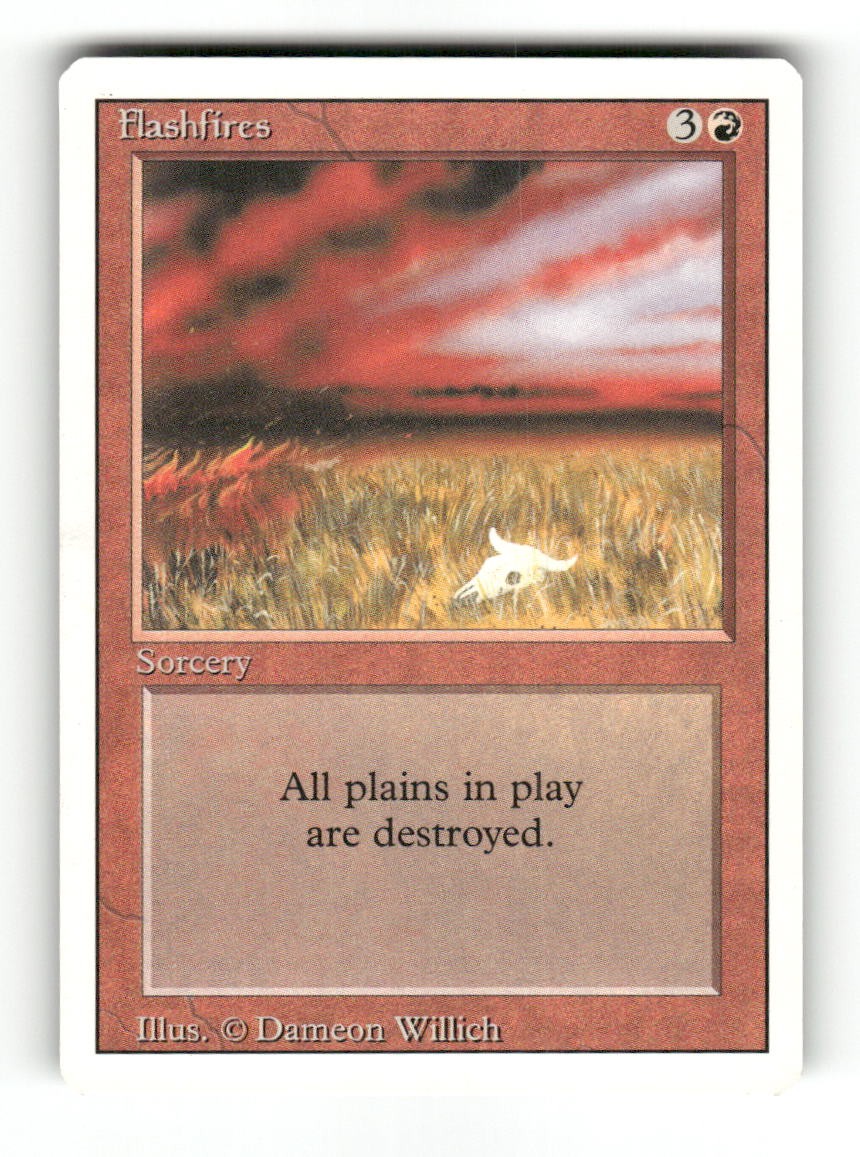 Flashfires Uncommon Revised Edition Magic: The Gathering Lightly Played