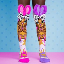 Madmia Kids Adults Miss Dotty Bunny Socks