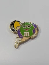 M&M Ms Green Lapel Pin Drum Majorette Mars