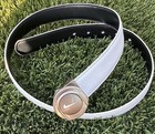 Nike Reversible Golf Belt Size Small Black/White Magnetic Ball Marker Buckle — photo 1