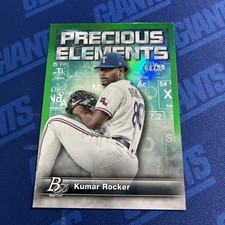 2023 Bowman Platinum - Precious Elements Kumar Rocker #PE-3 Green 04 /99 (RC) 
