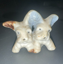 Vintage 2 Two Scotty Figurine Scottie Terrier Dog Porcelain JAPAN