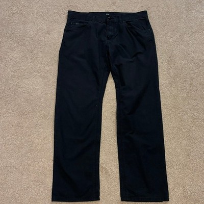 Hugo Boss Regular Fit Dark Gray Pants Chino Trousers Mens SZ34
