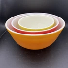 Pyrex Vintage Nesting Mixing Bowls Set of 3 Colors 401, 402, 403 Citrus