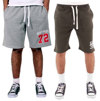 Ecko Unltd Herren Sweat-Shorts aus Fleece Baumwoll-Mix Kordel Tasche