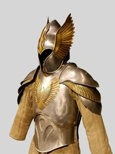 Medieval Knight Elven Cuirass With Helmet- Elven Full Body Armor- Larp Costume