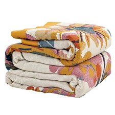 Bailix Boho Throw Blanket for Couch Sofa Bed, 100 Cotton Woven Quilt with Tasse