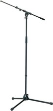K M 21090 - Tall Tripod Mic Stand, Adjustable Boom, Black - 21090.500.55