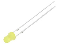 2X OS5YAA3134A-1-TU LED yellow 3mm 10000-12000mcd 30&deg; Front: curved...