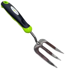 Garden Guru Stainless Steel Hand Weeder Fork Ergonomic Planting