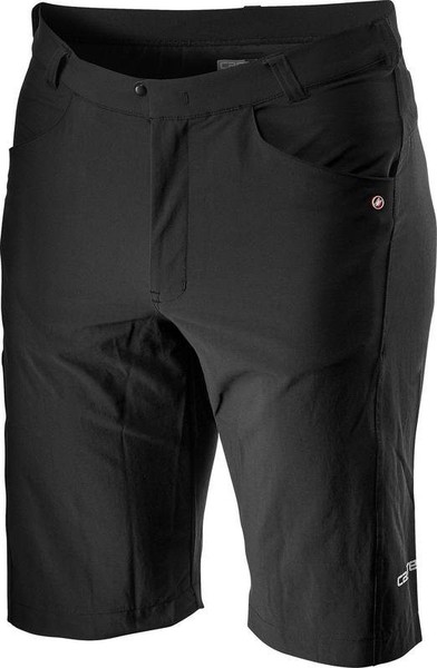 Men Castelli Shorts Black Polyester 30 / S / 44