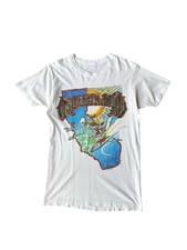 Vintage 1986 Rick Griffin Grateful Dead California Skeleton Surfer Band T Shirt