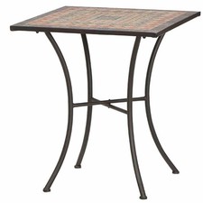 SIENA GARDEN Tisch Prato eckig 64 x 64 cm Gestell aus Stahl in matt schwarz, ...